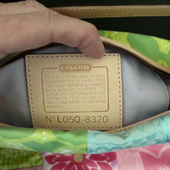 Y2K Coach Hampton Patch Work Pouch - Picture 3 of 5